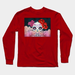 Amelia Calavera Sugar Skull Long Sleeve T-Shirt